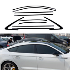 10x For AUDI A5 S5 Car Window Trim Strip Cover Glossy Black ABS 2018-2021 2022  picture