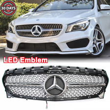 Front Grille Grill W/LED Emblem For 2013-2019 Mercedes Benz W117 CLA 180 200 250 picture