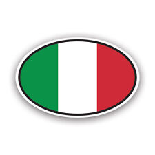 Italy Oval Sticker Decal - Weatherproof - italian flag country code euro it v7 picture