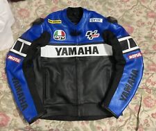 Yamaha Men's Racing Motorbike Leather Jacket Yamaha Motorcycle Biker Jacket picture