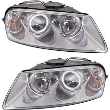 Headlight Set For 2004-2007 Volkswagen Touareg Left and Right with Bulb Halogen picture