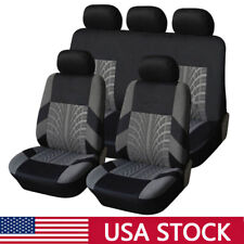 9PCS For Car Truck SUV Full Set Universal Auto Seat Cover Protector Front Rear A picture