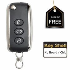 For Bentley Continental GT GTC 2006-2016 Flip Remote Key Shell Case Fob 3 Button picture