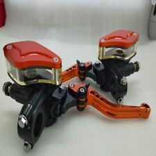 Dual Hydraulic Brake Clutch Orange Fits For Harley Softail Deluxe 1997-2001 picture