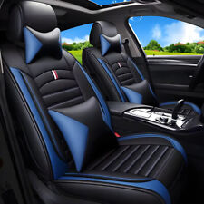 Luxury Leather Car Seat Covers 5 Seats Full Set Front Rear Protector for TOYOTA picture