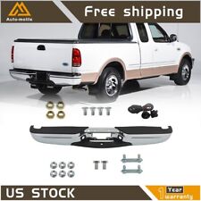 For 1997-2003 Ford F-150/1997-1999 F-250 Steel Chrome Rear Step Bumper Assembly picture