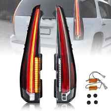 2007-2014 Chevy Suburban Tahoe GMC Yukon Clear Full LED Tube Tail Lights Lamps picture