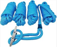4Pack 5/8 Inch 25FT Marine Boat Dock Lines Rope Double Braid Nylon Mooring Lines picture