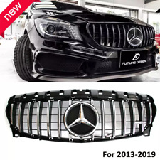 GTR Style Chrome Grille W/Led Emblem For Mercedes CLA250 CLA W117 C117 2013-2019 picture