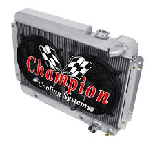 RS Champion 3 Row Radiator W/ 2 12