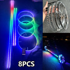 4pcs 15.5'' LED Wheel Lights + 2pcs 4ft + 2pcs 6.5ft LED Strips Underglow Lights picture