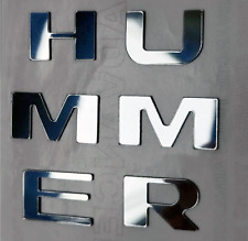 Chrome Front Bumper Letters for Hummer H3 ABS Plastic Inserts picture