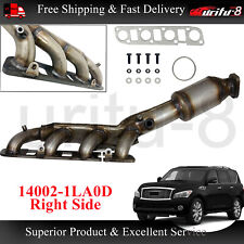 Right Exhaust Manifold Catalytic Converter Assy w/ Gaskets & Hardware for QX80 picture