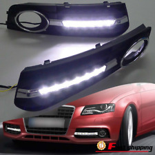 Fit 2008 2009 2010 2011 2012 Audi A4 LED Fog Lights Cover w/DRL Lamps+Wiring Set picture