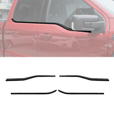 For 2021-23 Ford F150 4Door Black Window Bottom Sill Trims Strips Cover Overlays picture