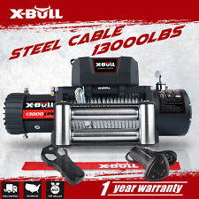 X-BULL Electric Winch 12V 13000LBS Steel Cable Towing Truck Trailer Off-Road 4WD picture