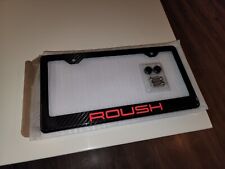 Red Roush Performance Carbon Fiber License Plate Frame F-150 & Mustang picture