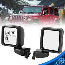 Pair Heated Power Door Mirrors For Jeep Wrangler JL 2018-23 #68281891AE picture