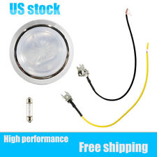 Round Dome Light Base & Lens for Most 71-81 Chevrolet Cars w/ Bulb & Wire leads picture