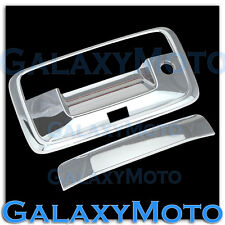 14-17 Chevy Silverado 1500 Chrome Tailgate Handle w/Keyhole+Camera hole Cover picture
