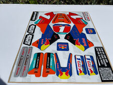 LOSI PROMX PROMOTO MX RC MOTORCYCLE KTM RED PLATE CUSTOM GRAPHICS KIT DECALS picture