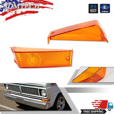 For 1970 1971 1972 Ford Pickup Truck Amber Park Parking Light Turn Signal Lenses picture