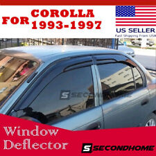Fits 1993-1997 Toyota Corolla Sedan Window Visor Rain Guard Shade Wind Deflector picture
