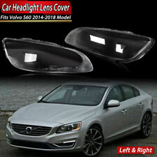 For Volvo S60 S60L 2014-2018 A Pair Of Headlamp Lampshade Headlight Lens Covers picture