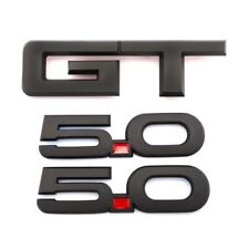 2015-2020 Mustang GT 5.0  Black / Red Emblem Badge Package 1set （3pcs) picture