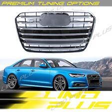 Chrome Front Bumper Grille Grill S6 Style for Audi A6 C7 S6 2012-2015 w/o Camera picture
