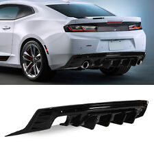 Rear Diffuser Lip For 2016-2022 Chevy Camaro SS LT LS Gloss Black picture