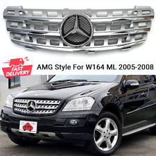 AMG Front Grille For Mercedes Benz W164 ML500 ML350 ML550 2005-2008 Grill w/Star picture