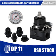 AN8/8/6 Fuel Inject regulator with boost and Gauge high pressure black picture