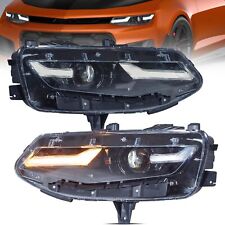 VLAND LED Projector Headlights For 2019-2024 Chevrolet Chevy Camaro Front Lamp picture