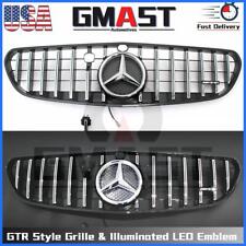 Chrome GTR Style Grille W/LED Emblem For Mercedes Benz S-Class W217 2015-17 S550 picture