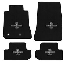 New 2015 - 2023 Mustang BLACK Floor Mat Set Shelby Snake GT500 Embroidered Logo picture