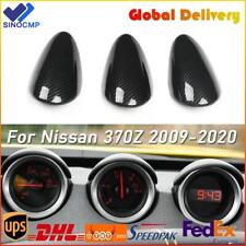 For Nissan 370Z 2009-2020 Carbon Fiber ABS Pattern Interior Gauge Pad Cover Trim picture