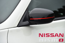 NISMO OEM GENUINE RED STRIPE LINE 2PCS FOR NISSAN 370Z FRONT DOOR MIRROR picture