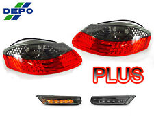 DEPO Red/Smoke Tail + LED Bumper Side Marker Light For 97-04 Porsche Boxster 986 picture