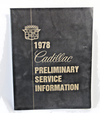 Vintage Cadillac 1978 Preliminary Service Information 1977 edition picture