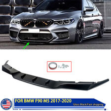 FRONT SPOILER PAINTED FOR 2021-2023 BMW M5 F90 BUMPER LIP SPLITTER R STYLE BLAKC picture