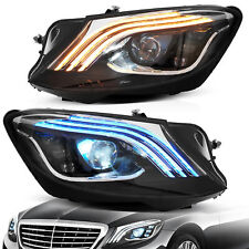 VLAND LED Headlights For Mercedez Benz S-Class 2014-2017 w/DRL Startup Animation picture