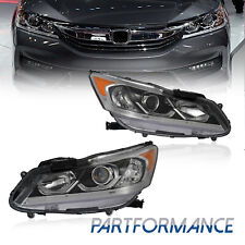 For 2016-2017 Honda Accord Sedan 4Dr LED DRL Headlights Headlamp Factory Style picture