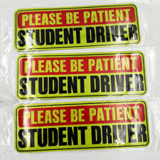 3Pcs Car Bumper Magnet Student Driver Reflective Decal sign Sticker magnetic  picture
