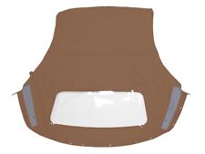 Fits: Ford Mustang 94-04 Soft Top & Plastic One Piece Style SADDLE Vinyl picture