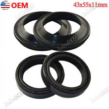 1 Set Front Fork Damper Shock Absorber Fork Dust And Oil Seal For Motorcycle NEW picture