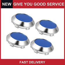Universal 70mm Dia 6 Clips Wheel Tyre Center Hub Caps Cover Gloss Blue Pack of 4 picture