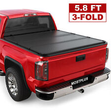 Tri-Fold 5.8FT Hard Truck Bed Tonneau Cover For 2007-2013 Silverado Sierra 1500 picture