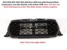 2019 2020 2021 2022 2023 2024 Ram 1500 front grille Diamond Black Crystal OEM picture