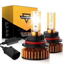 AUXBEAM 9004 LED Headlight Bulbs Dual High and Low Beam Super Bright 52W 10000LM picture